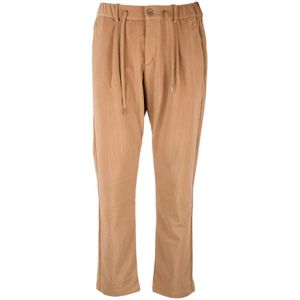 Herno, Heren, Broeken, Bruin, Maat: L Katoen,