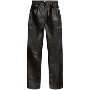 Rag & Bone, Dames, Broeken, Bruin, Maat: W25 Leer,