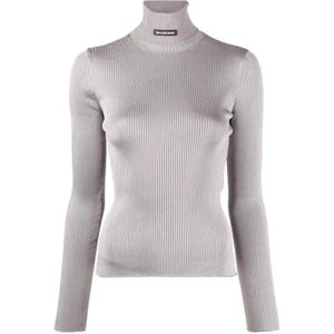 Balenciaga, Dames, Truien, Grijs, Maat: S Spandex,
