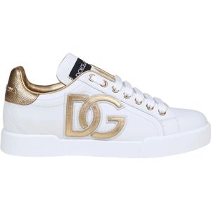 Dolce & Gabbana, Dames, Schoenen, Wit, Maat: 36 EU Leer,
