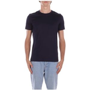 Dondup, Heren, Tops, Blauw, Maat: M Katoen,