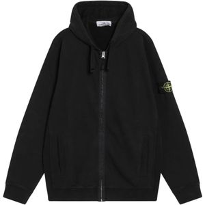 Stone Island, Heren, Sweatshirts & Hoodies, Zwart, Maat: M