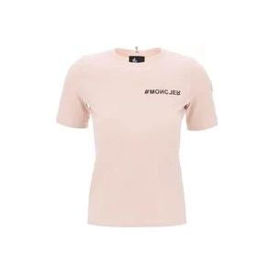 Moncler T-Hemden , Pink , Dames , Maat: XS