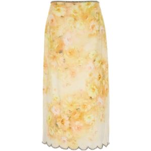 Zimmermann - Linnen Crush Rok - Multicolor - Linnen