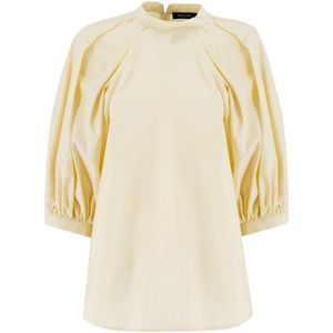Fabiana Filippi, Dames, Blouses & Shirts, Beige, Maat: 2XS Jersey,