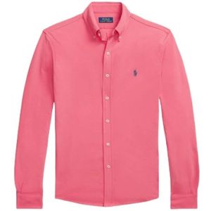 Polo Ralph Lauren, Heren, Overhemden, Rood, Maat: XL Katoen,