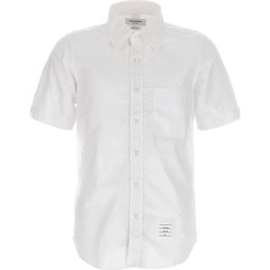 Thom Browne, Heren, Overhemden, Wit, Maat: L Katoen,