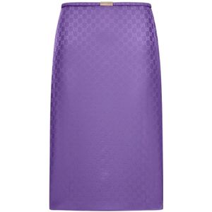 Gucci, Dames, Rokken, Paars, Maat: XS