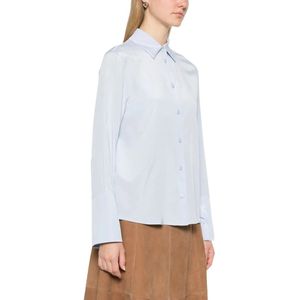 Max Mara, Dames, Blouses & Shirts, Blauw, Maat: 2XS
