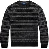 Polo Ralph Lauren - Trui - Antraciet / Lichtgrijs - Knitwear - Lange Mouw