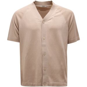 Paolo Pecora, Heren, Truien, Beige, Maat: L Zijde,