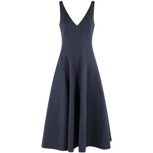 Staud, Dames, Jurken, Blauw, Maat: 2XS Katoen,
