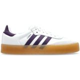 Sambae - Sneakers - Wit - Leer - Diep Paars Accent