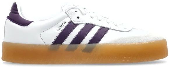 Sambae - Sneakers - Wit - Leer - Diep Paars Accent