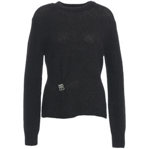 Second Female, Dames, Truien, Zwart, Maat: L Mohair,