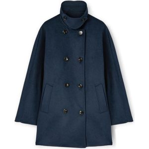 Motivi, Dames, Mantels, Blauw, Maat: XS Wol,