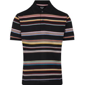 PS By Paul Smith - Handtekening Gestreept Poloshirt - Zwart - Katoen