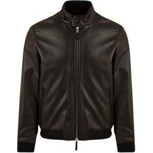 The Jack Leathers, Heren, Jassen, Bruin, Maat: M Leer,