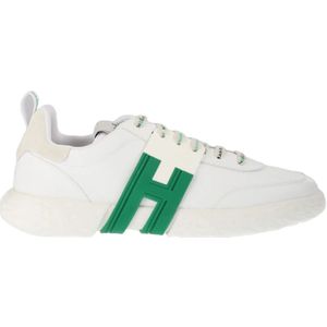 Hogan Groene Sneakers - Regular Fit - Geschikt voor Alle Temperaturen - 100% Leer , Green , Heren , Maat: 44 EU