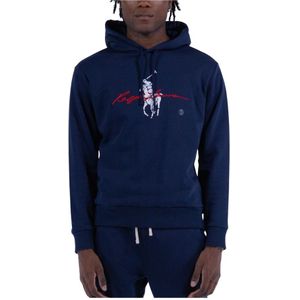 Polo Ralph Lauren, Heren, Sweatshirts & Hoodies, Blauw, Maat: XS Katoen,