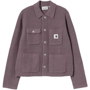 Carhartt Wip, Dames, Truien, Paars, Maat: M Wol,