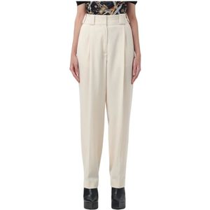 Moschino, Dames, Broeken, Wit, Maat: XS Wol,