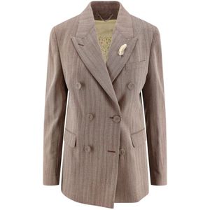 Golden Goose, Dames, Jassen, Bruin, Maat: XS Wol,