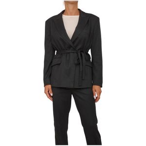 Marella, Dames, Jassen, Grijs, Maat: M Viscose,