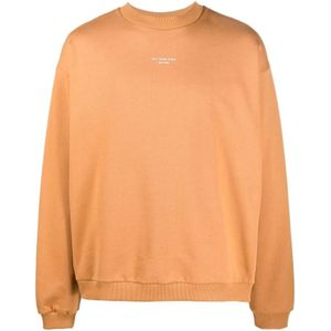 Drole de Monsieur, Heren, Truien, Oranje, Maat: S Katoen,