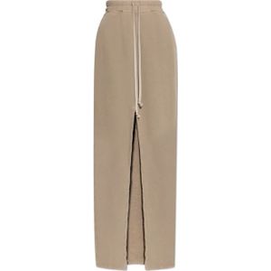 Rick Owens, Dames, Rokken, Beige, Maat: S Katoen,