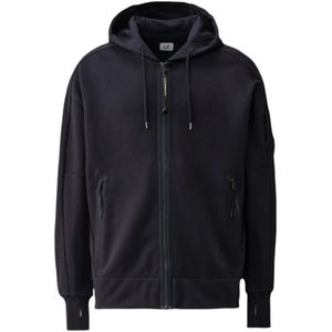 C.p. Company, Heren, Sweatshirts & Hoodies, Blauw, Maat: L Katoen,