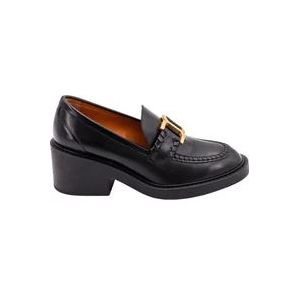 Chloé Dames Schoenen Loafer Zwart Aw23 , Black , Dames , Maat: 39 EU