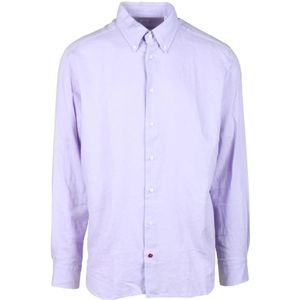 Càrrel, Heren, Overhemden, Paars, Maat: 3XL Linnen,