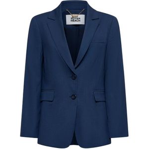 Silvian Heach, Dames, Jassen, Blauw, Maat: 2XS Viscose,