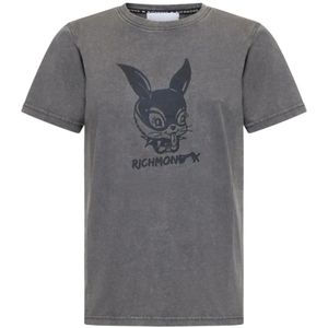 Richmond, Dames, Tops, Grijs, Maat: XS Katoen,