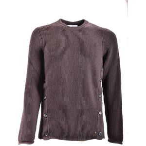 Moschino, Heren, Truien, Bruin, Maat: M Wol,