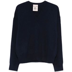 Semicouture, Dames, Truien, Blauw, Maat: S Wol,