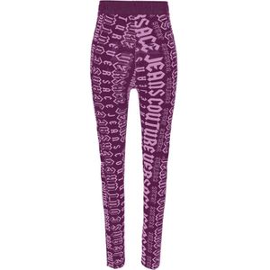 Versace Jeans Couture, Dames, Broeken, Paars, Maat: 2XS