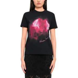 Versace Jeans Couture, Dames, Tops, Zwart, Maat: M