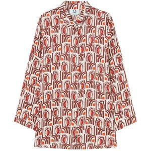 Marina Rinaldi, Dames, Blouses & Shirts, Veelkleurig, Maat: 3XL Viscose,