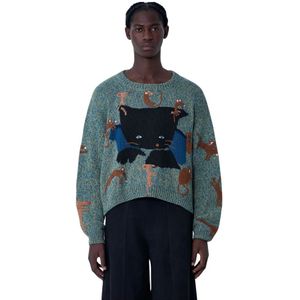 Story mfg., Heren, Truien, Groen, Maat: S Katoen,