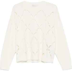 Liu Jo, Dames, Truien, Wit, Maat: S Wol,