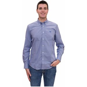 Harmont & Blaine, Heren, Overhemden, Blauw, Maat: 3XL Katoen,