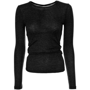 Samsøe Samsøe, Dames, Tops, Zwart, Maat: XS Jersey,