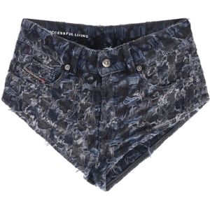 Diesel, Dames, Korte broeken, Blauw, Maat: W26 Denim,
