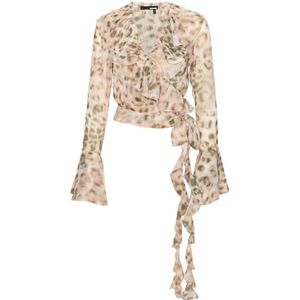 Rotate Birger Christensen, Dames, Blouses & Shirts, Veelkleurig, Maat: XS Chiffon,