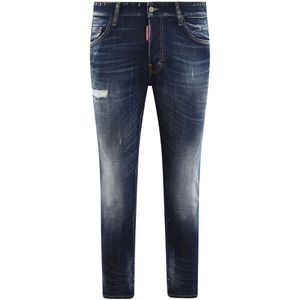 Dsquared2, Heren, Jeans, Blauw, Maat: M