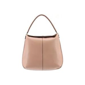 Tod's Beige Ss23 Dames Handtas met Afneembare Mouwen , Beige , Dames , Maat: ONE Size