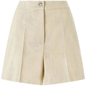 Pinko - Frisottina - Korte Broeken - Beige - Viscose Blend