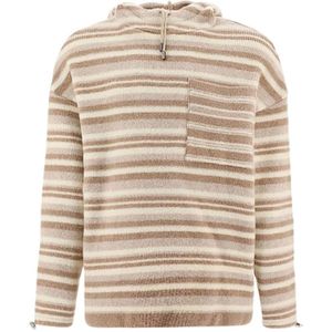 Jacquemus, Heren, Sweatshirts & Hoodies, Beige, Maat: S Wol,